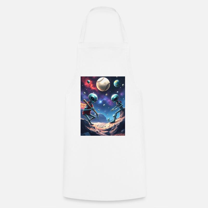 Baseball extraterrestre - Tablier de cuisine - blanc