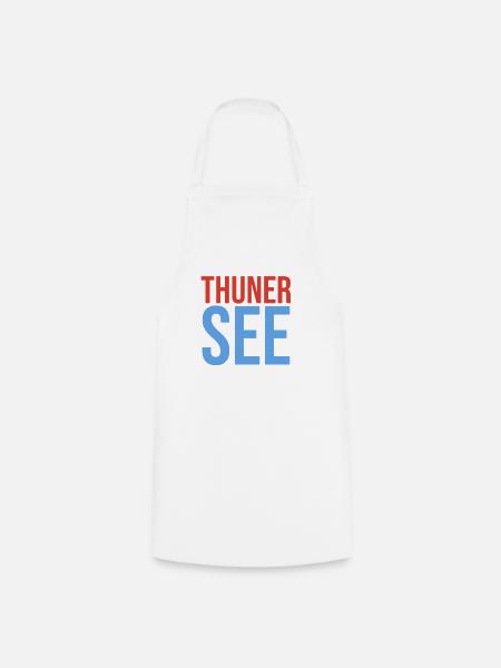 Thunersee Souvenir T-Shirt - Kochschürze - Weiß
