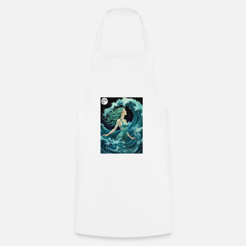 Déesse de la mer océanique - Tablier de cuisine - blanc