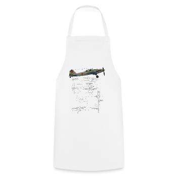 IL-2 - Tablier de cuisine - blanc - Devant - AI Model Male 185 dark (185cm)