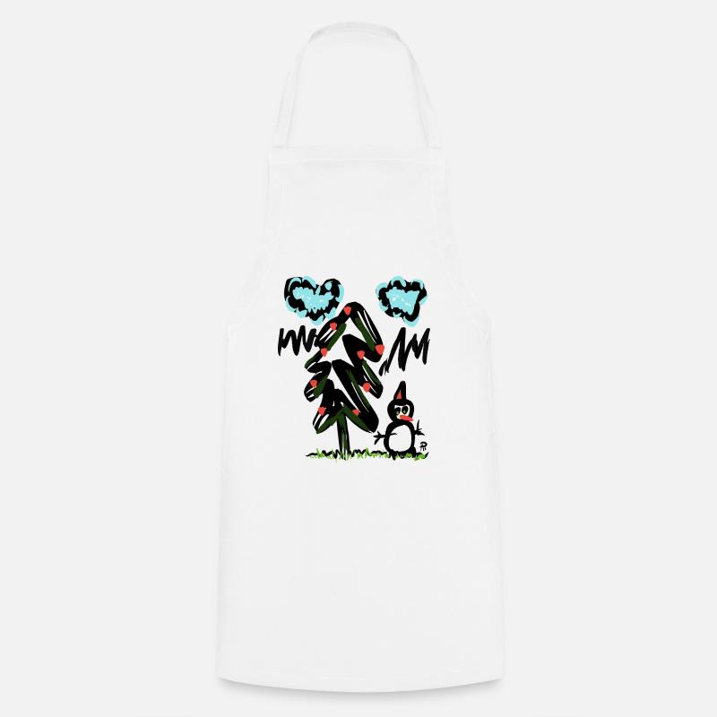 snow_time_2 - Tablier de cuisine - blanc