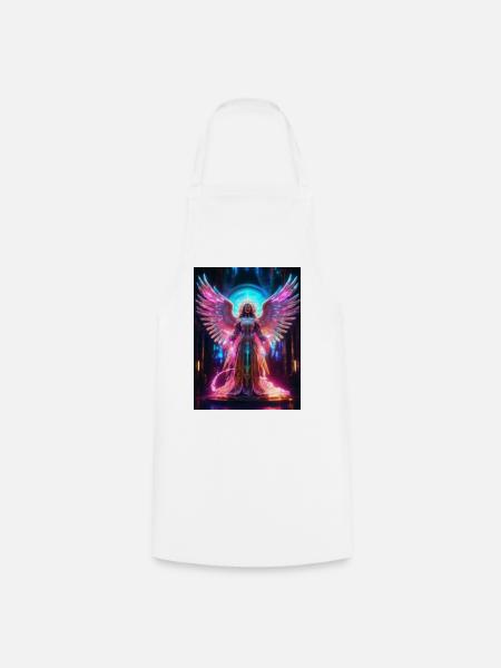 Neon-Seraphim_Fluegel_aus_Energie - Kochschürze - Weiß