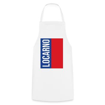 Traditional Ticino souvenir - Cooking Apron - white - Front - AI Model Male 185 dark (185cm)