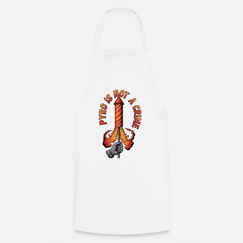Pyro is not a crime - Cooking Apron - white