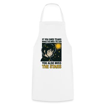 Miss the stars - Cooking Apron - white - Front - AI Model Male 185 dark (185cm)