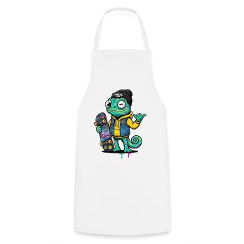 Chameleon Skate Crew Color Game - Cooking Apron - white - Front - AI Model Male 185 dark (185cm)