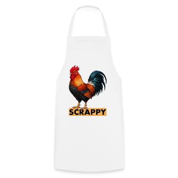 Scrappy Rooster Speranza funny Gaming Community - Cooking Apron - white - Front - AI Model Male 185 dark (185cm)