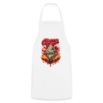 Cherry Pie Graffiti Print - Tablier de cuisine - blanc - Devant - AI Model Male 185 dark (185cm)