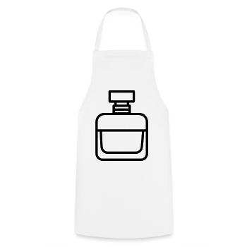 perfume bottle - Cooking Apron - white - Front - AI Model Male 185 dark (185cm)