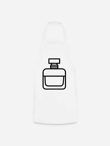 Parfümflasche - Kochschürze - Weiß