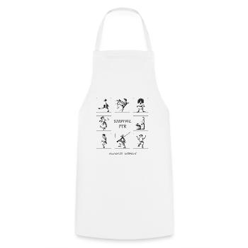 Collection Struwwelpeter – Francfort, Allemagne - Tablier de cuisine - blanc - Devant - AI Model Male 185 dark (185cm)
