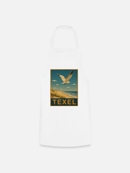 Texel Möwe - Kochschürze - Weiß