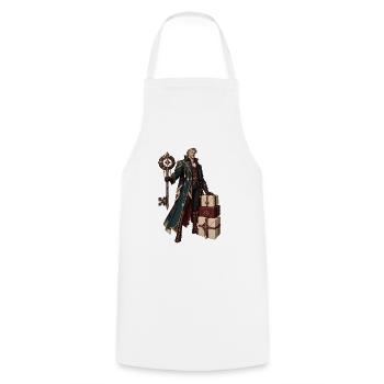 Runenmagier mit Geschenken - Kochschürze - Weiß - Vorne - AI Model Male 185 dark (185cm)