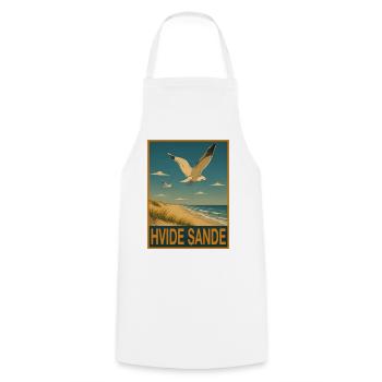 Hvide Sande - Kochschürze - Weiß - Vorne - AI Model Male 185 dark (185cm)