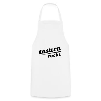 Castrop rockt - Textdesign mit Stadtnamen - Kochschürze - Weiß - Vorne - AI Model Male 185 dark (185cm)