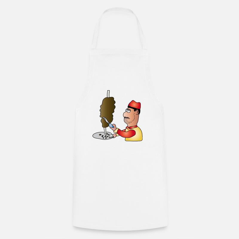 Doner | Doner kebab Turkish snack - Cooking Apron - white