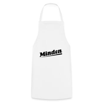 Minden - Textdesign mit Stadtnamen - Kochschürze - Weiß - Vorne - AI Model Male 185 dark (185cm)