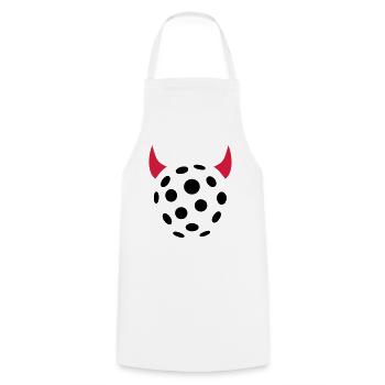 Floorball - Kochschürze - Weiß - Vorne - AI Model Male 185 dark (185cm)