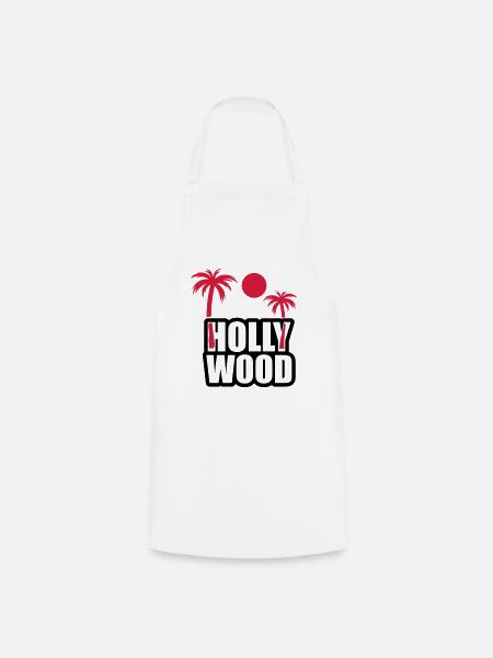 hollywood01 - Kochschürze - Weiß