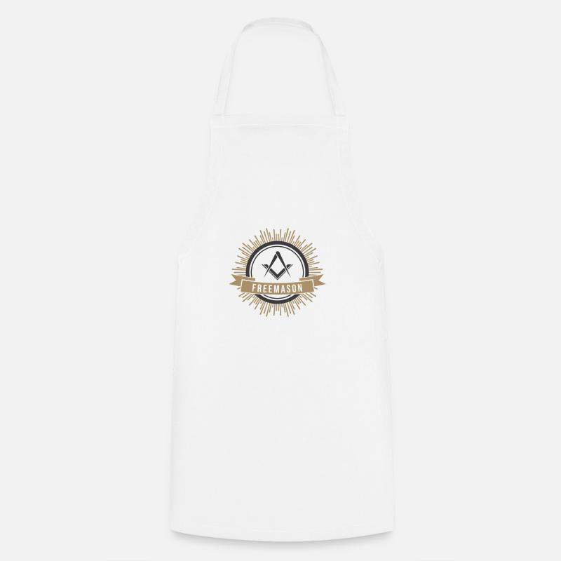 Franc-maçon - Tablier de cuisine - blanc