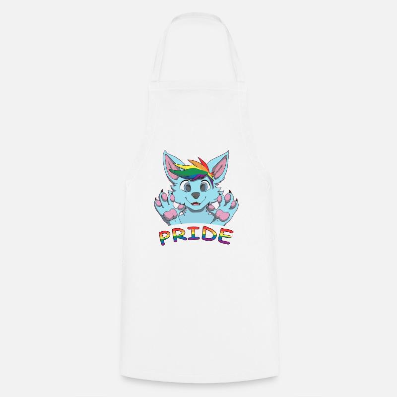 Pride Furry - Cooking Apron - white