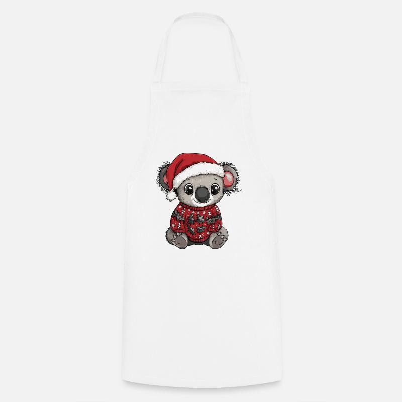 Noël Koala - Tablier de cuisine - blanc