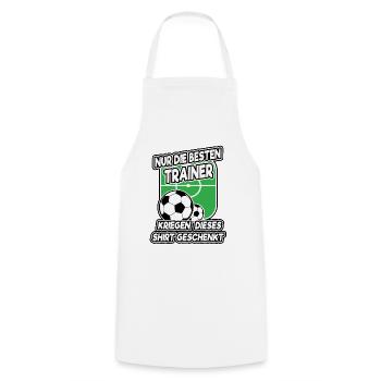 Nur die besten Trainer Shirt Fußball Geschenk - Kochschürze - Weiß - Vorne - AI Model Male 185 dark (185cm)