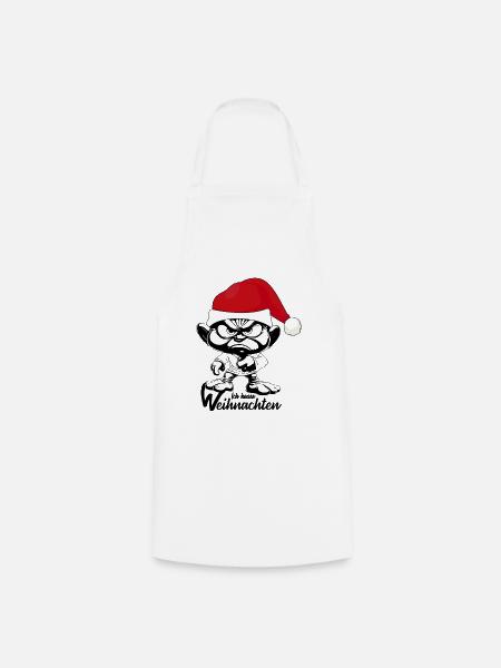 Ich hasse Weihnachten Gnome xmas - Kochschürze - Weiß