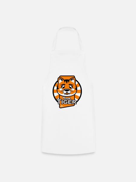 TeamTigre S - Tablier de cuisine - blanc