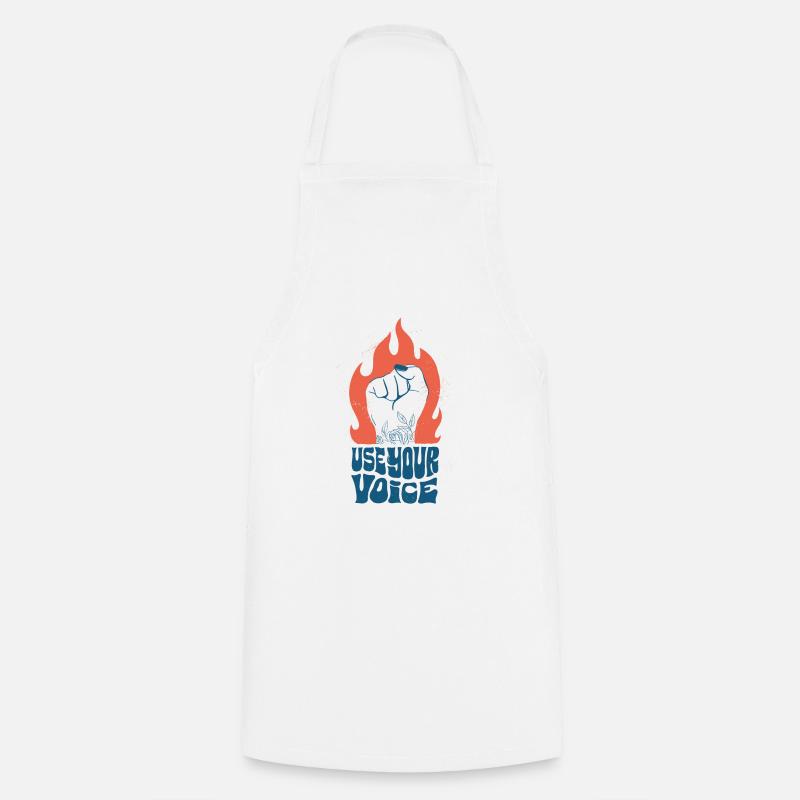 Utilisez votre voix Féminisme - Tablier de cuisine - blanc