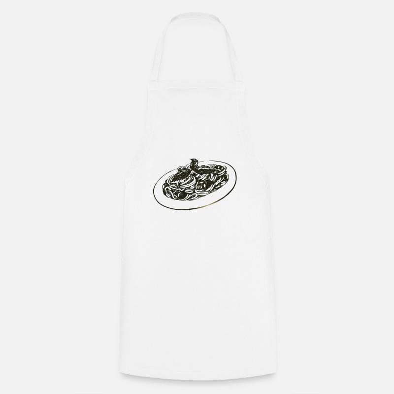 Spaghetti - Cooking Apron - white