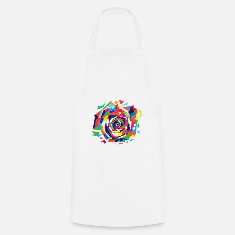 Fleur abstraite - Tablier de cuisine - blanc