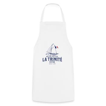 La Trinité sur mer Bretagne - Cooking Apron - white - Front - AI Model Male 185 dark (185cm)