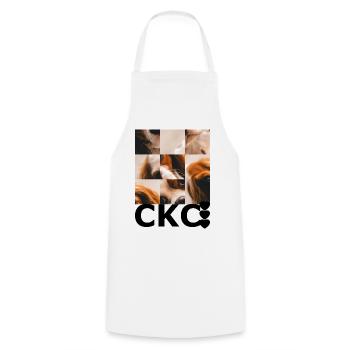 Cavalier King Charles - Cooking Apron - white - Front - AI Model Male 185 dark (185cm)