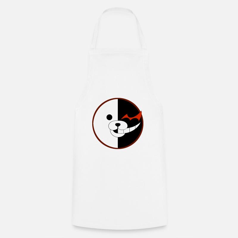 Monokuma Logo - Cooking Apron - white