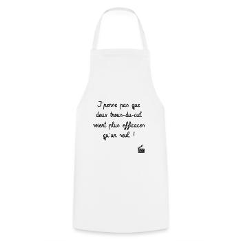 Kaameløtt - Réplique Culte - Citation Drôle - Tablier de cuisine - blanc - Devant - AI Model Male 185 dark (185cm)