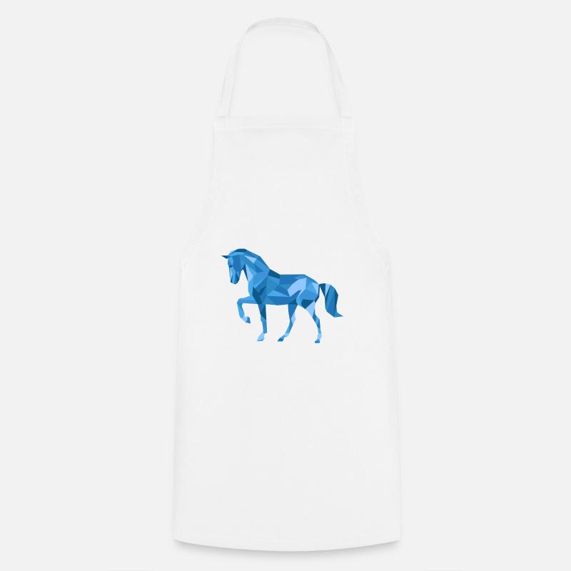 Polygone de cheval - Tablier de cuisine - blanc