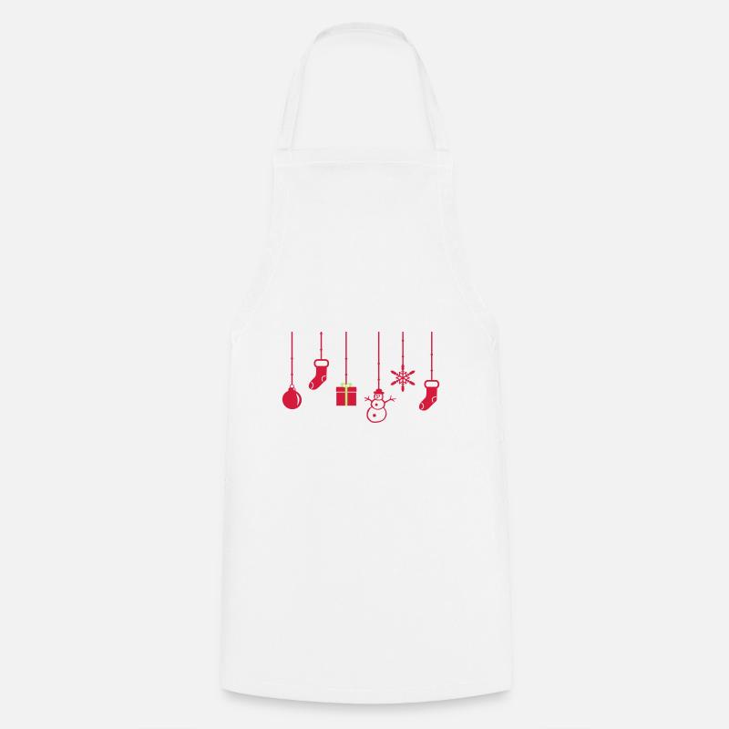Christmas, Christmas decorations - Cooking Apron - white