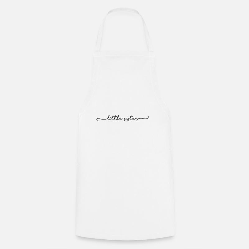 little sister schnoerkel - Cooking Apron - white
