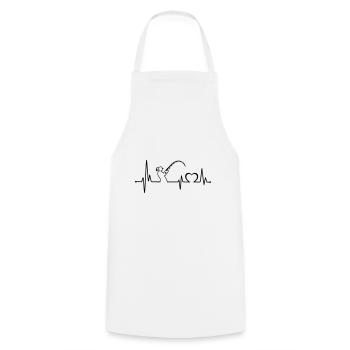 Grève des pêcheurs - Tablier de cuisine - blanc - Devant - AI Model Male 185 dark (185cm)