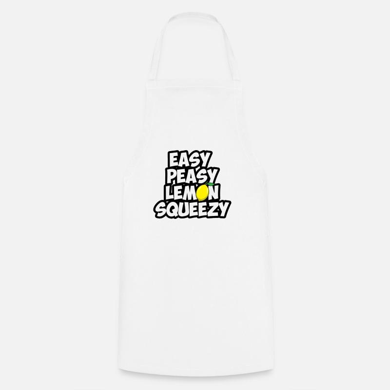 easy peasy lemon squeezy - Kochschürze - Weiß