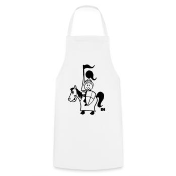 Knight - Cooking Apron - white - Front - AI Model Male 185 dark (185cm)