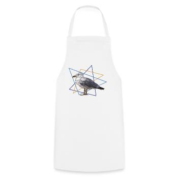 Mouette - Tablier de cuisine - blanc - Devant - AI Model Male 185 dark (185cm)