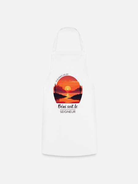 Psalm 68:20 | Christian Clothing & Gifts - Cooking Apron - white