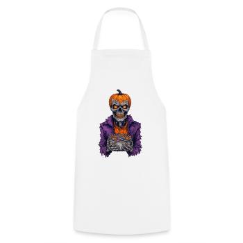 Halloween Skeleton Candy - Cooking Apron - white - Front - AI Model Male 185 dark (185cm)