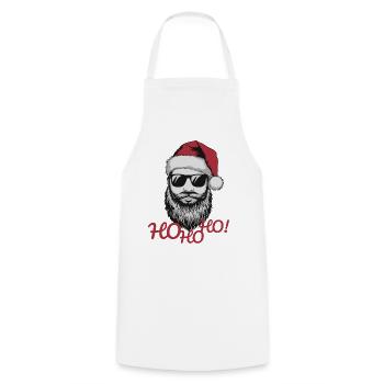 HO ho HO - Tablier de cuisine - blanc - Devant - AI Model Male 185 dark (185cm)