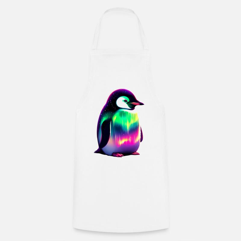 Pinguin - Kochschürze - Weiß