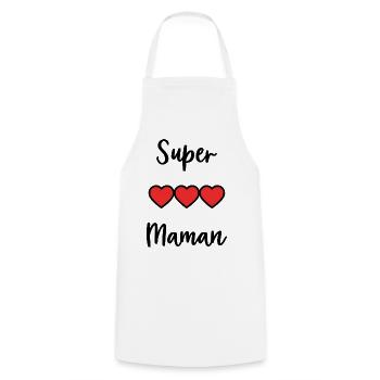 MAMA. MUTTERTAG. SCHÖNEN MUTTERTAG - Kochschürze - Weiß - Vorne - AI Model Male 185 dark (185cm)