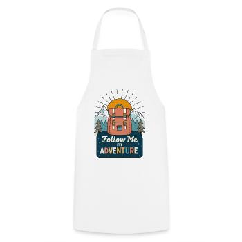Sac à dos d'aventure randonnée montagne - Tablier de cuisine - blanc - Devant - AI Model Male 185 dark (185cm)