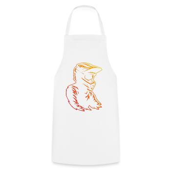 J’adore le motif cool du motocross - Tablier de cuisine - blanc - Devant - AI Model Male 185 dark (185cm)